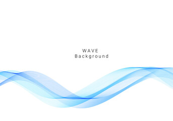 Abstract colorful vector background, color blue wave design