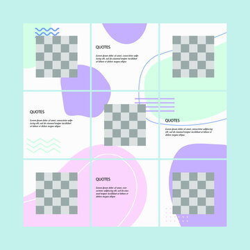 Abstract Instagram Puzzle Feed Templates