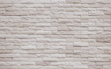 Cream and beige brick wall texture background. Brickwork old vintage brick wall backdrop.
