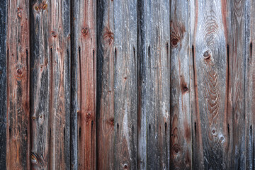 Brown wood texture for background. Dark board wall. High quality photo