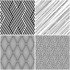 4 different vector patterns in the same package(eps). One pattern is paid and 3 are free (white dividing lines)