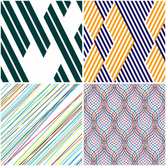 4 different vector patterns in the same package(eps). One pattern is paid and 3 are free (white dividing lines)