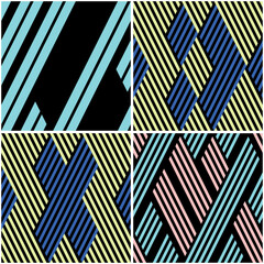 4 different vector patterns in the same package(eps). One pattern is paid and 3 are free (white dividing lines)