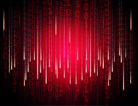 red binary code 