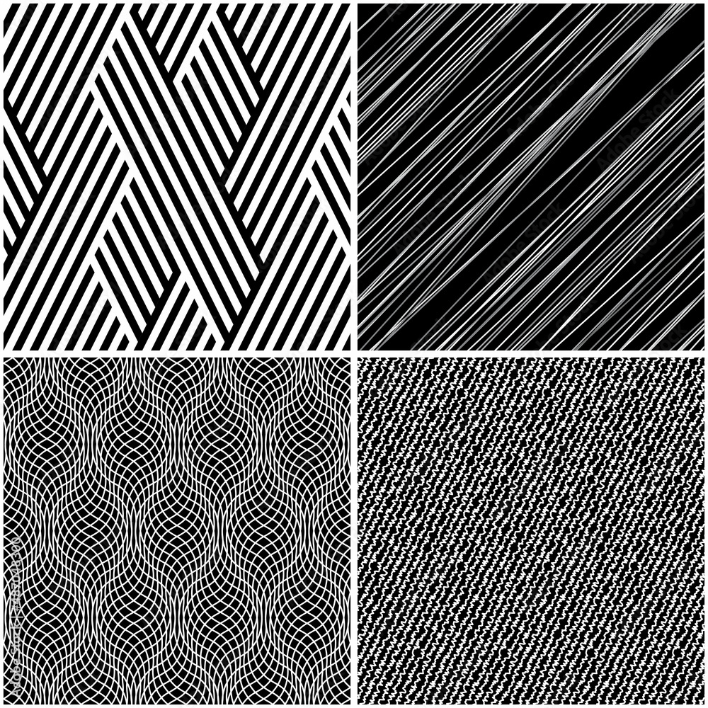 Poster 4 different vector patterns in the same package(eps). one pattern is paid and 3 are free (white divi