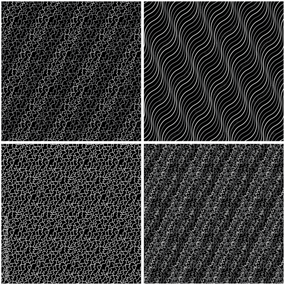 Poster 4 different vector patterns in the same package(eps). one pattern is paid and 3 are free (white divi