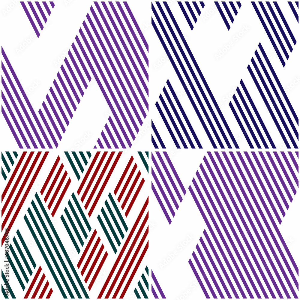 Poster 4 different vector patterns in the same package(eps). one pattern is paid and 3 are free (white divi
