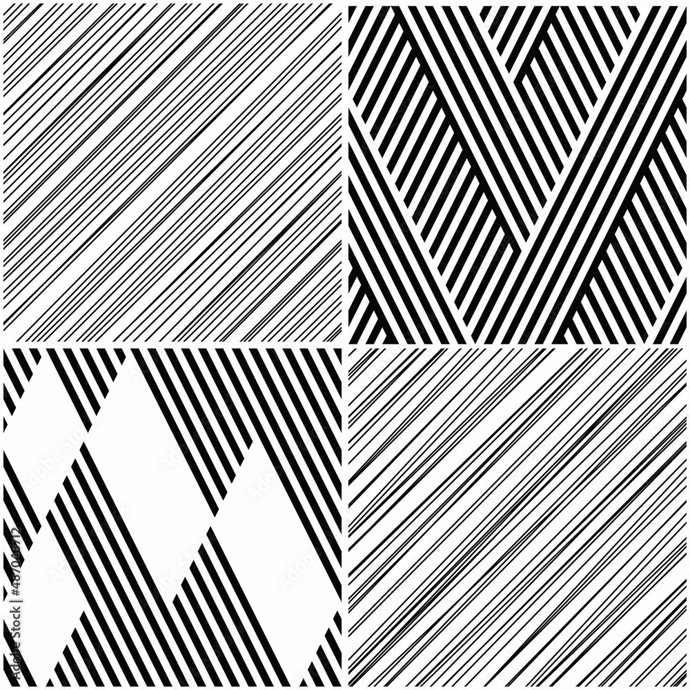 Poster 4 different vector patterns in the same package(eps). one pattern is paid and 3 are free (white divi