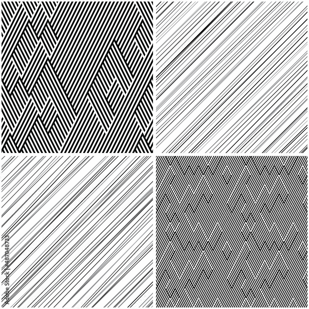 Poster 4 different vector patterns in the same package(eps). one pattern is paid and 3 are free (white divi