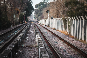 Fototapeta na wymiar Rail tracks 