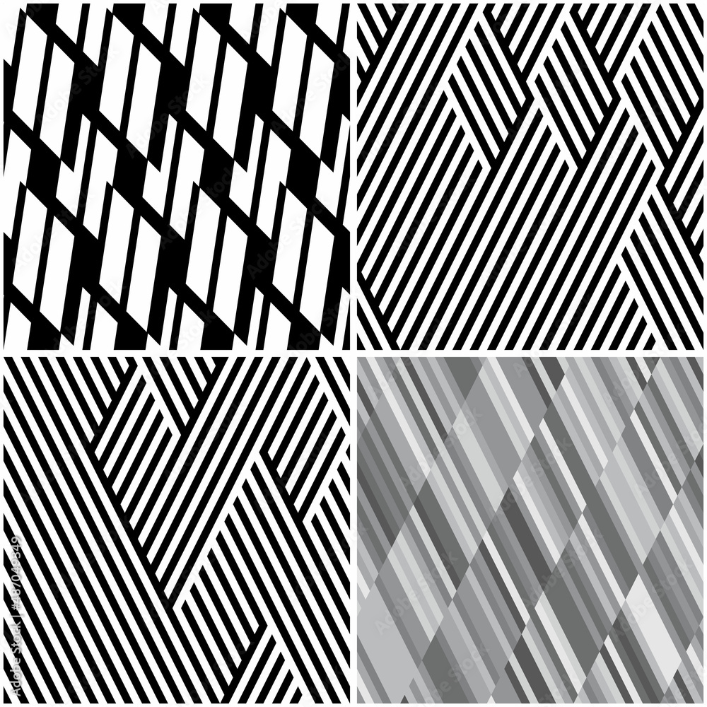 Poster 4 different vector patterns in the same package(eps). one pattern is paid and 3 are free (white divi