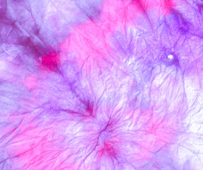  Fuxia Watercolor Batik Repeat. Tie Wash Soft