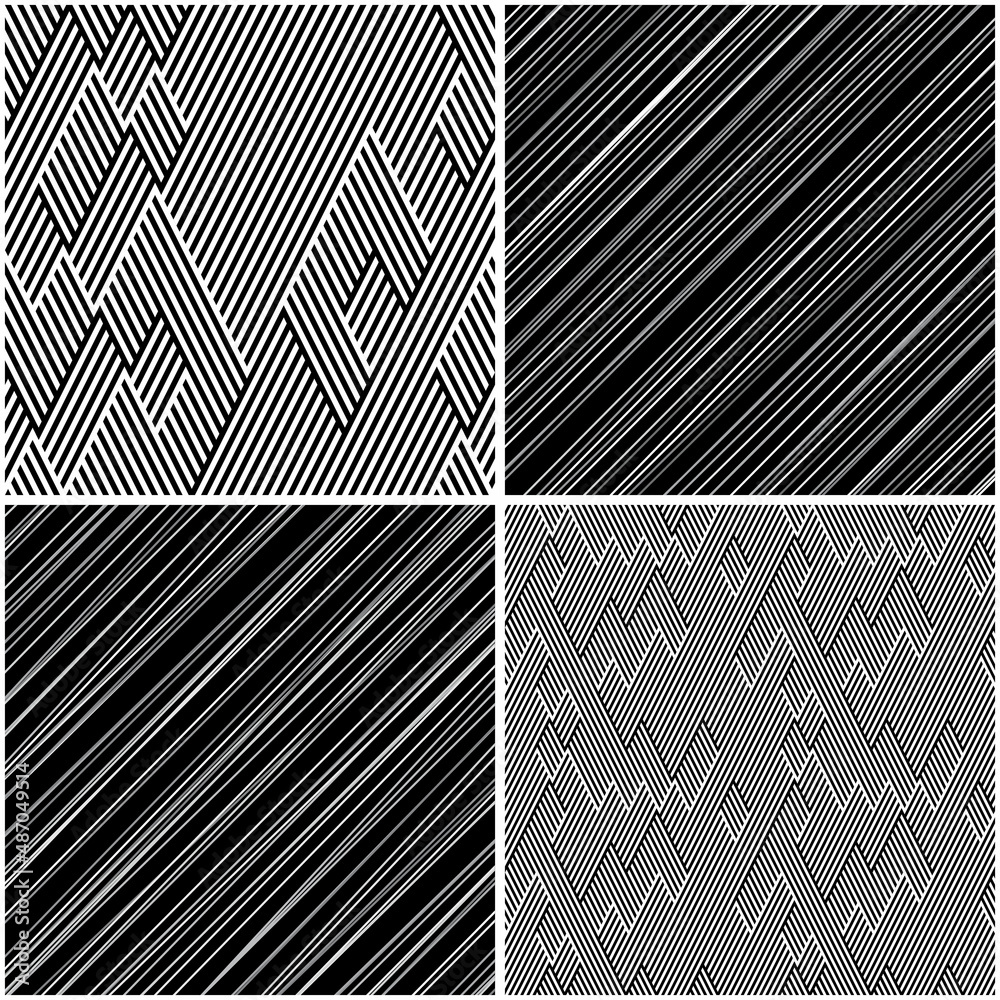 Poster 4 different vector patterns in the same package(eps). one pattern is paid and 3 are free (white divi