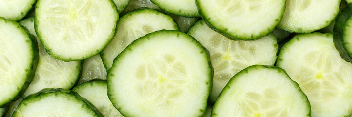 Cucumber cucumbers background vegetable vegetables from above panorama