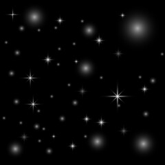 Obraz na płótnie Canvas Twinkling Stars milky way galaxy night sky Astrophysics
