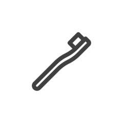 Toothbrush line icon