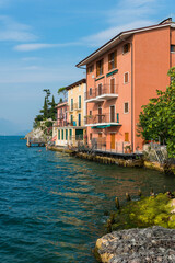 Historische Altstadt von Malcesine am Gardasee in Italien