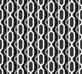 Fototapeta premium Seamless geometric pattern, retro print.