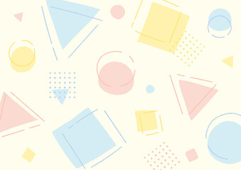 手書きの幾何学模様背景（デコボコの線）