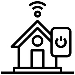 HOUSE line icon,linear,outline,graphic,illustration