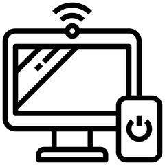 MONIOR line icon,linear,outline,graphic,illustration