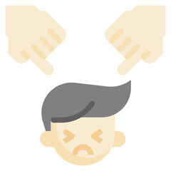 GUILT flat icon,linear,outline,graphic,illustration