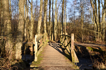 Holzbrücke über den Idarbach