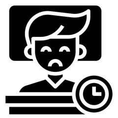 SLEEP DISORDER glyph icon,linear,outline,graphic,illustration