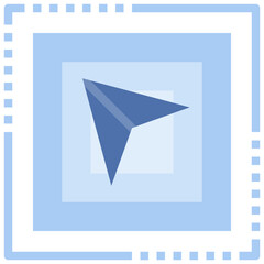 CURSOR flat icon,linear,outline,graphic,illustration