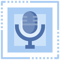 MICROPHONE flat icon,linear,outline,graphic,illustration
