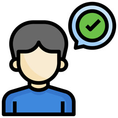 CHECK filled outline icon,linear,outline,graphic,illustration