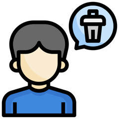 DELETE filled outline icon,linear,outline,graphic,illustration