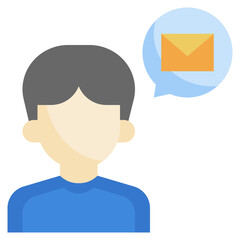 EMAIL flat icon,linear,outline,graphic,illustration