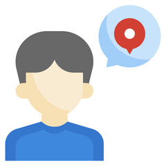 LOCATION flat icon,linear,outline,graphic,illustration