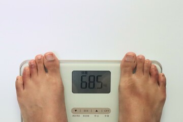 体重測定の結果68kg
