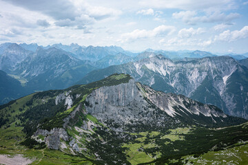 Karwendel Rofan Mountains at Achensee in Austria