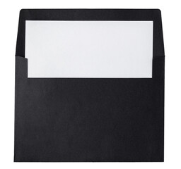Black Envelope isolated on a white background