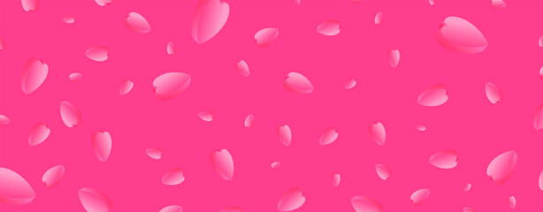 Happy Valentine's day horizontal banner with 3d hearts. Isometric hearts with pink gradient. Template design for voucher, banner and promotional items. Vector illustration