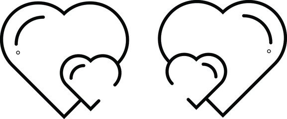 Premium set of heart line icons. Simple pictograms pack. Stroke vector illustration on a white background. Modern outline style icons collection