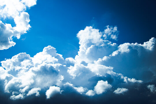 blue sky with clouds