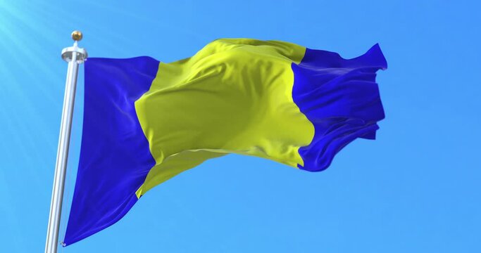 El Kelaa des Srarhna Province Flag, Morocco. Loop