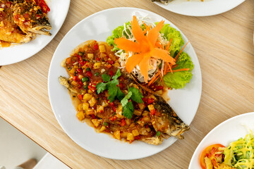 Three Flavoured Deep-fried Fish