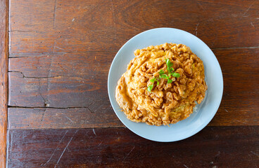 omelette with Rice. thai food