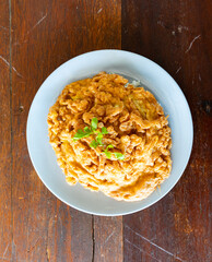 omelette with Rice. thai food