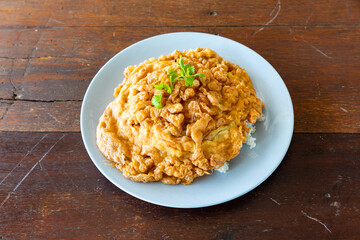 omelette with Rice. thai food
