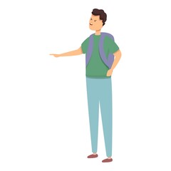 Stop bully icon cartoon vector. School violence. Abuse problem