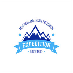 business logo about mountain landscape