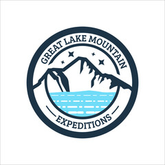 business logo about mountain landscape