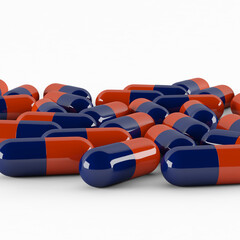 3d render of health pills