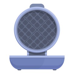Baking waffle maker icon cartoon vector. Iron machine. Cooker house